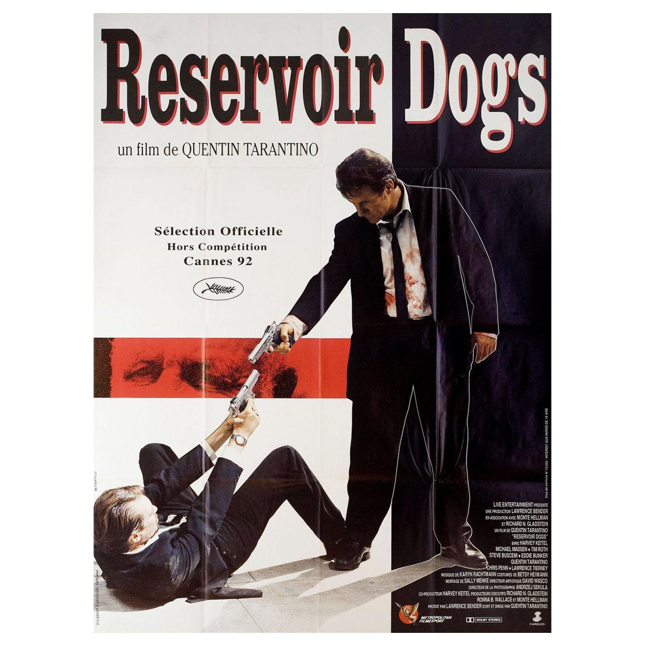 "Reservoir Dogs" 1992 French Grande Film Poster