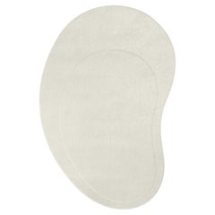 Tapis en laine Residue Bone White