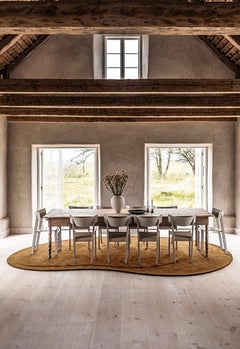 Residue Wool Rug in Dark Ochre by Layered, Hand-Woven Scandinavian Design