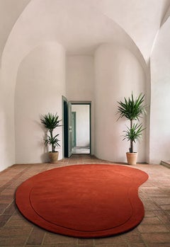 Residue Wool Rug Tomato Red by Layered, Hand-Woven Scandinavian Design