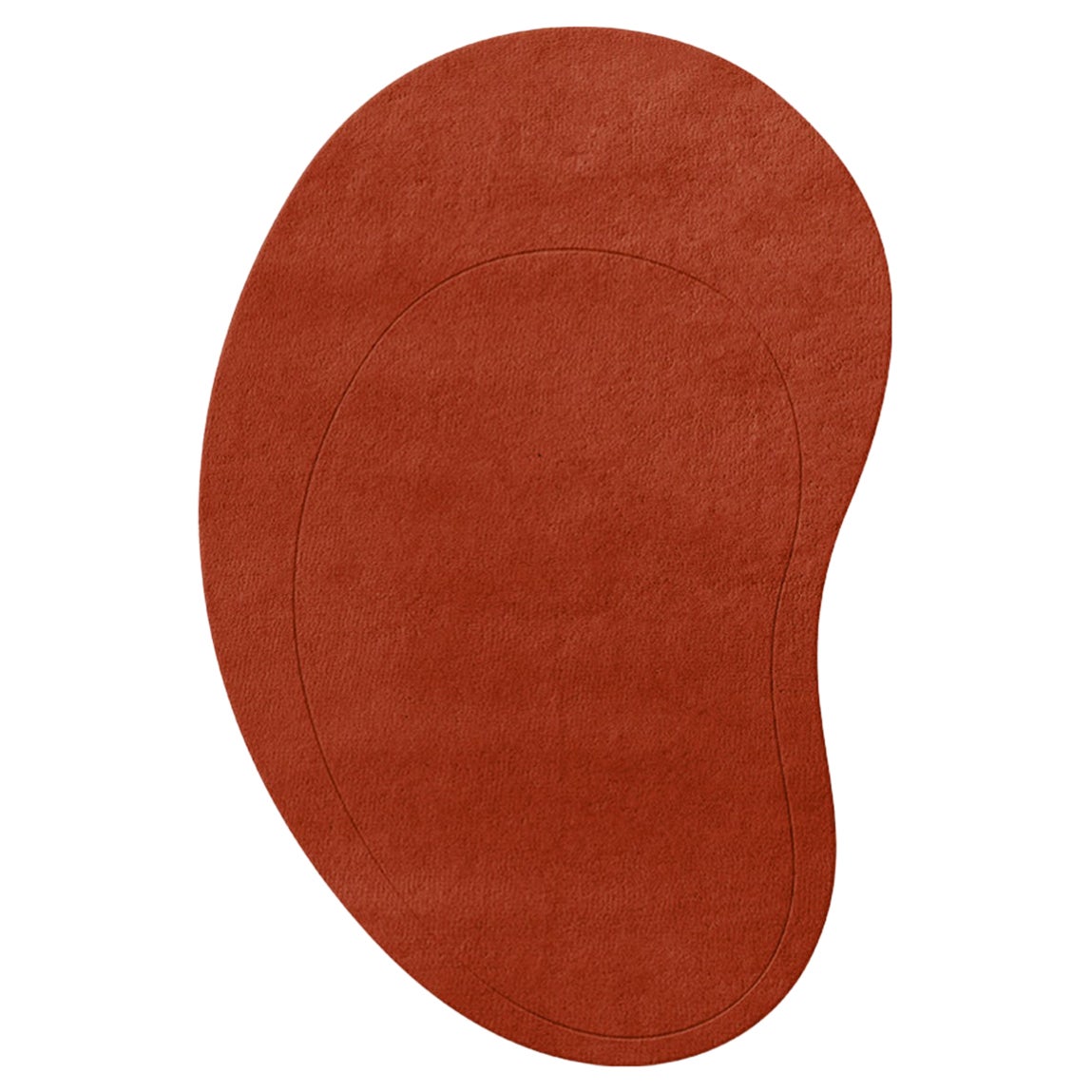Tappeto in lana Residue Rosso Pomodoro