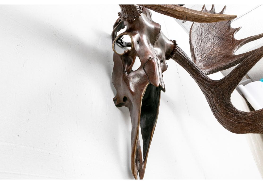 bronze deer skull