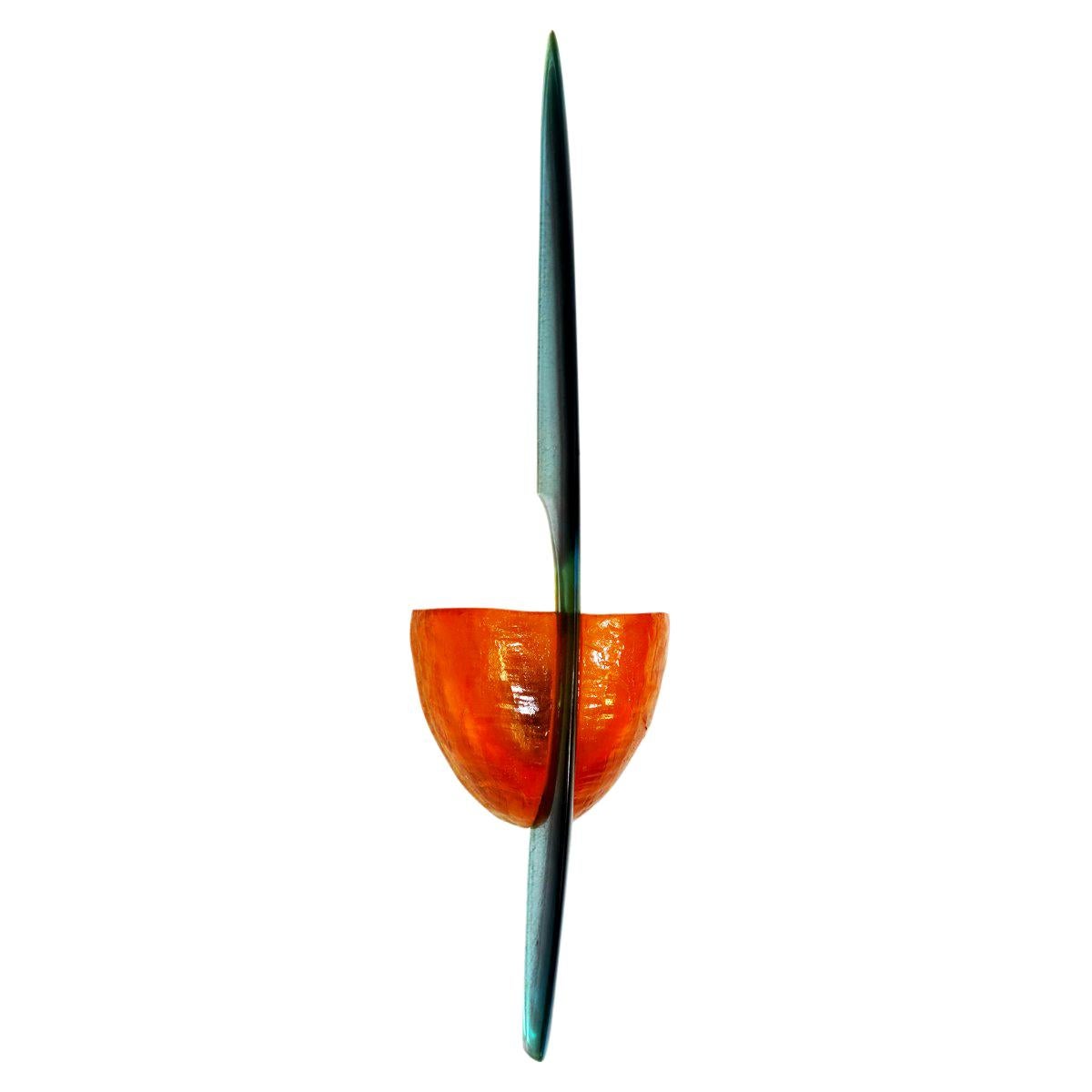 Sconce in resina e fibra di vetro in stile postmoderno di Steve Zoller in vendita