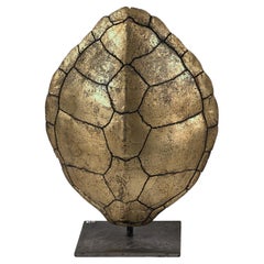 Resin and Gold Leaf Tortoise Shell Sculptures