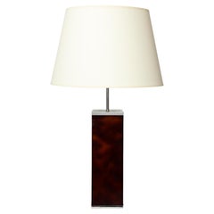 Resin and Nickel Table Lamp by Philippe Cheverny, France, c. 1970
