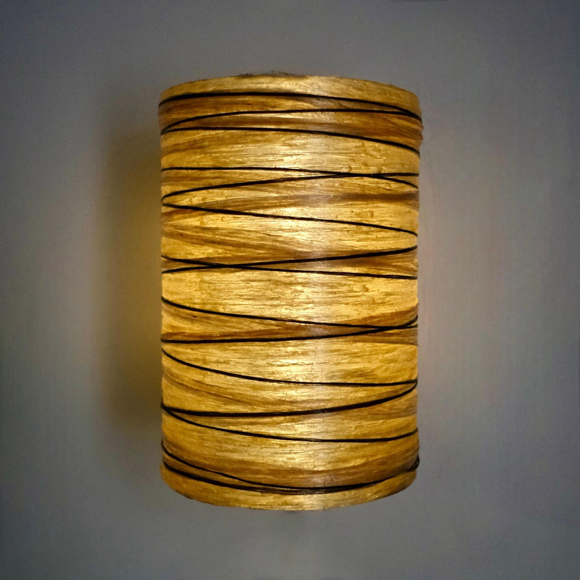 Resin and rope wall light by Accolay, made in France, 1970s 3