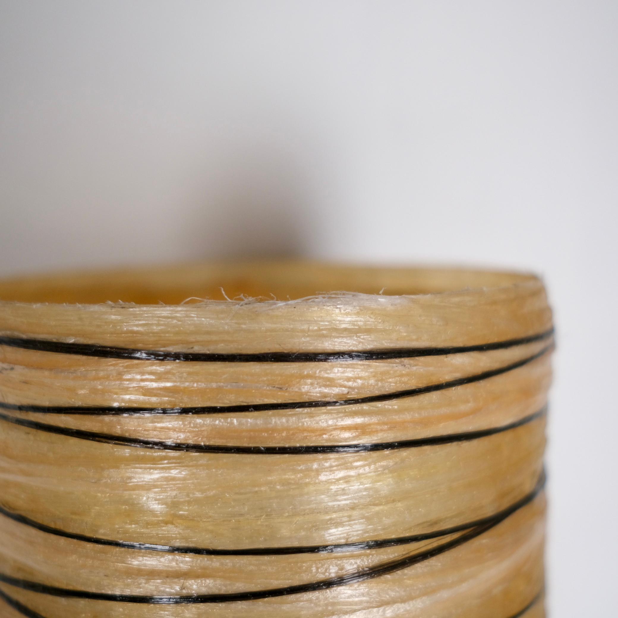 Resin and rope wall light by Accolay, made in France, 1970s 7
