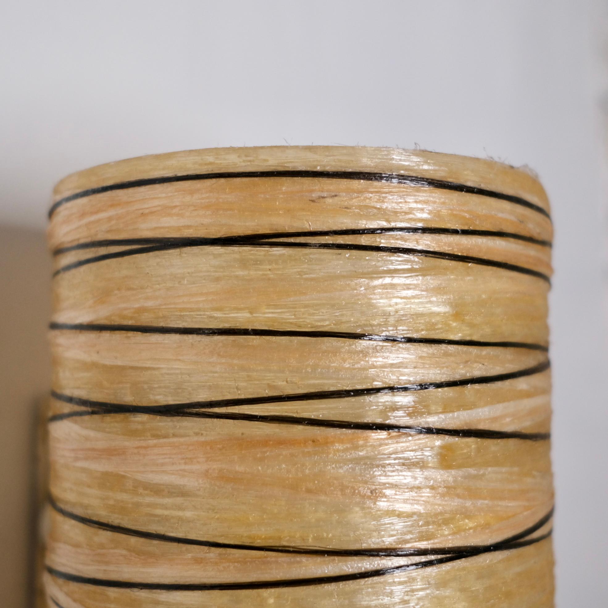 Late 20th Century Resin and rope wall light by Accolay, made in France, 1970s