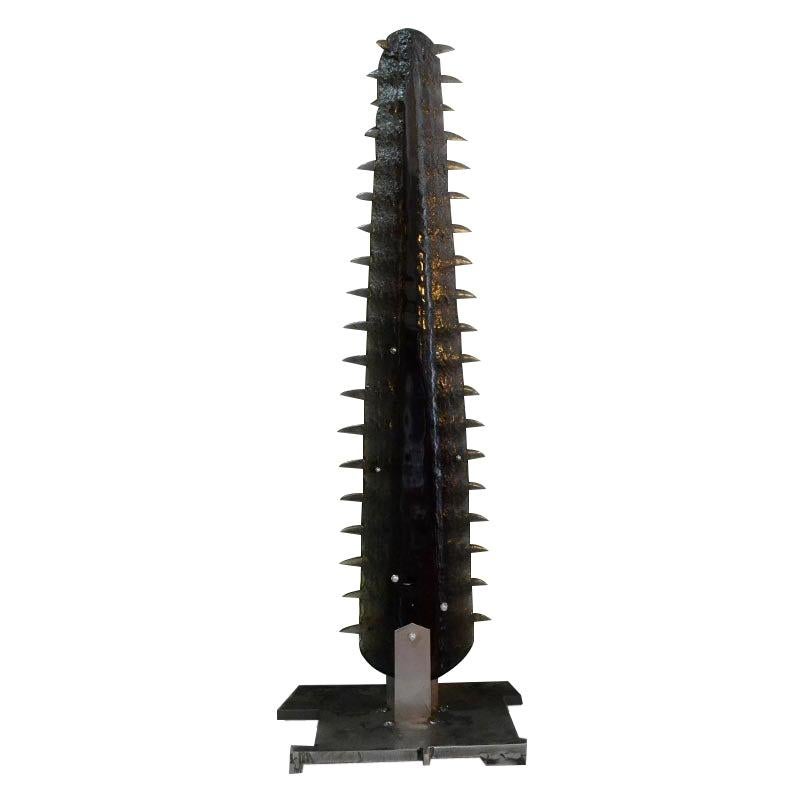 Resin and Steel Sawfish Shaped Sculpture For Sale