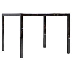 Tavolino da caffè di metà secolo in resina e pietra cromata, anni '70, Germania