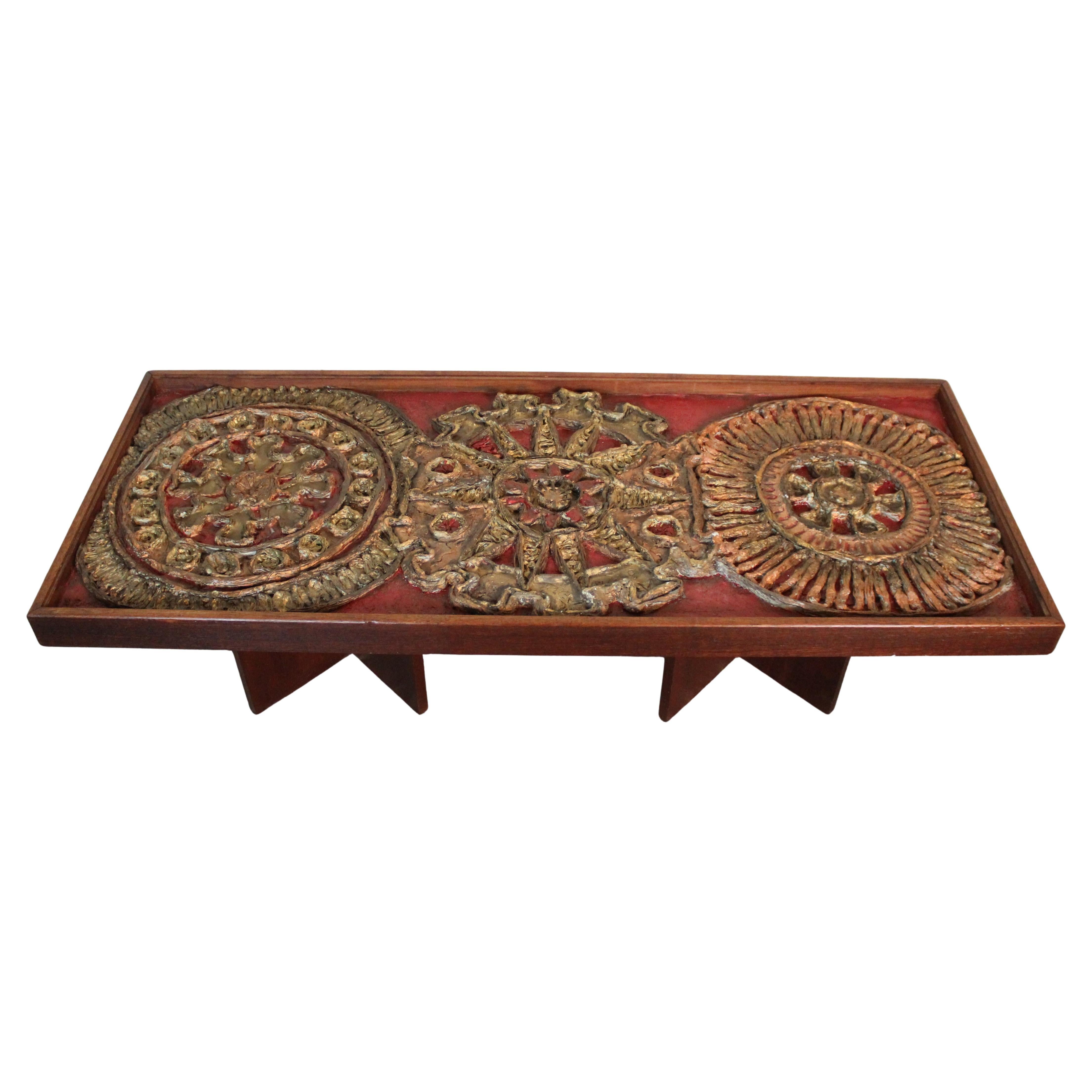 Resin Art Coffee Table For Sale