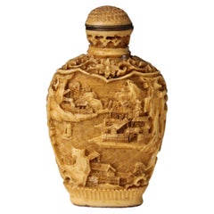 Used Resin Asian Snuff Bottle