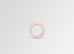 Resin Band Ring in Shell Pink