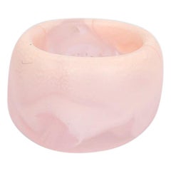Resin Band Ring in Shell Pink