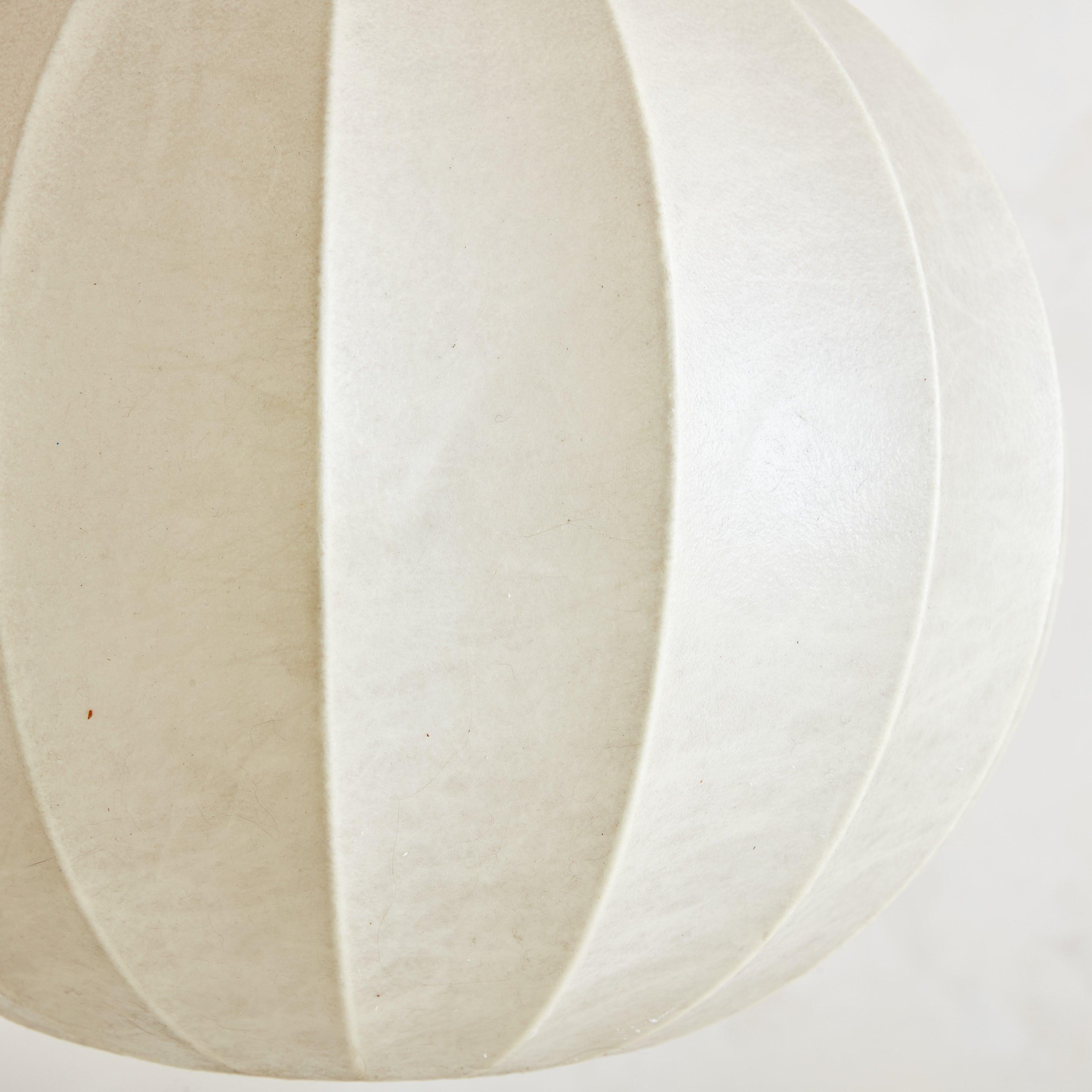 Italian Resin Cocoon Globe Pendant Light, Italy 1960s