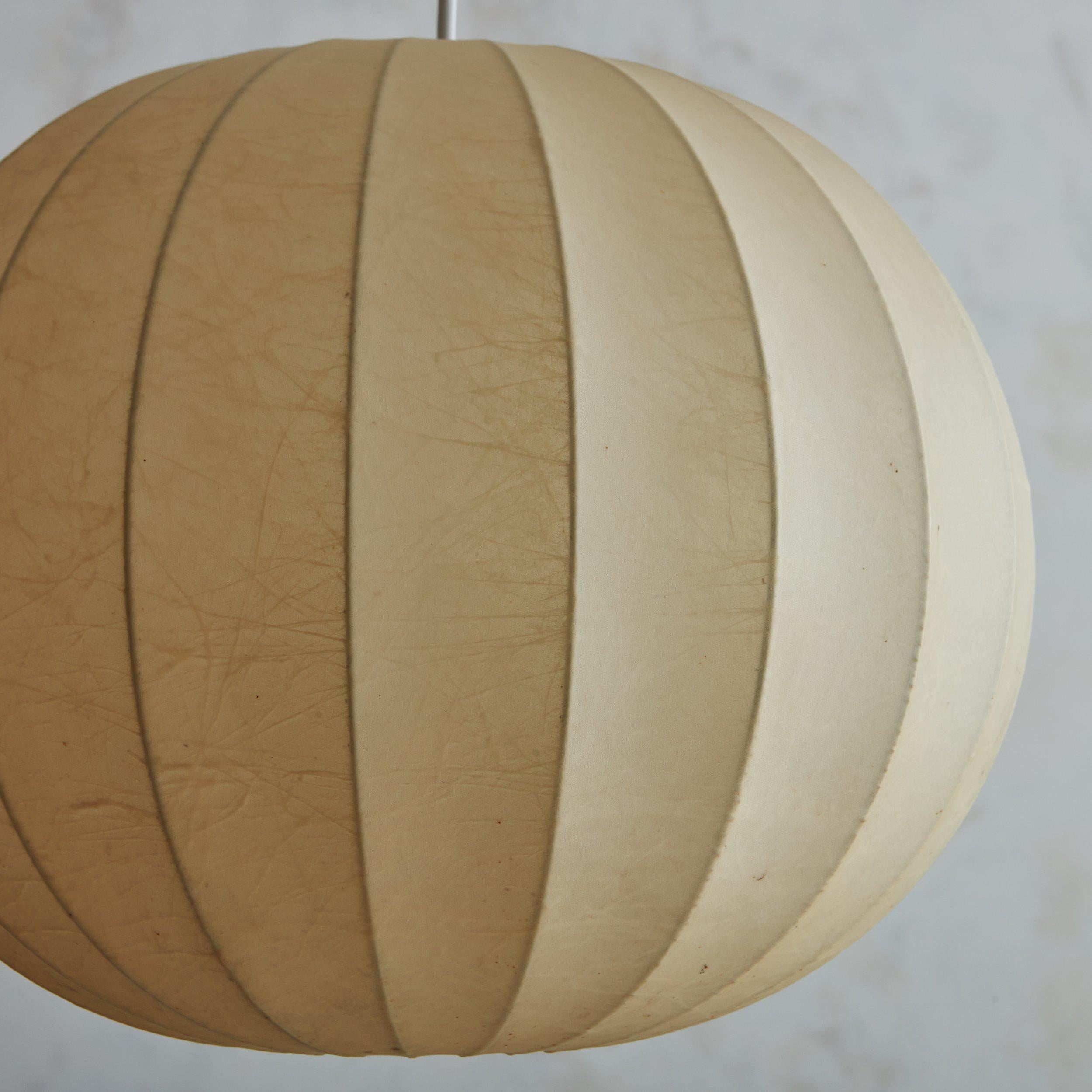 Mid-Century Modern Resin Cocoon Globe Pendant Light, Italy 20th Century