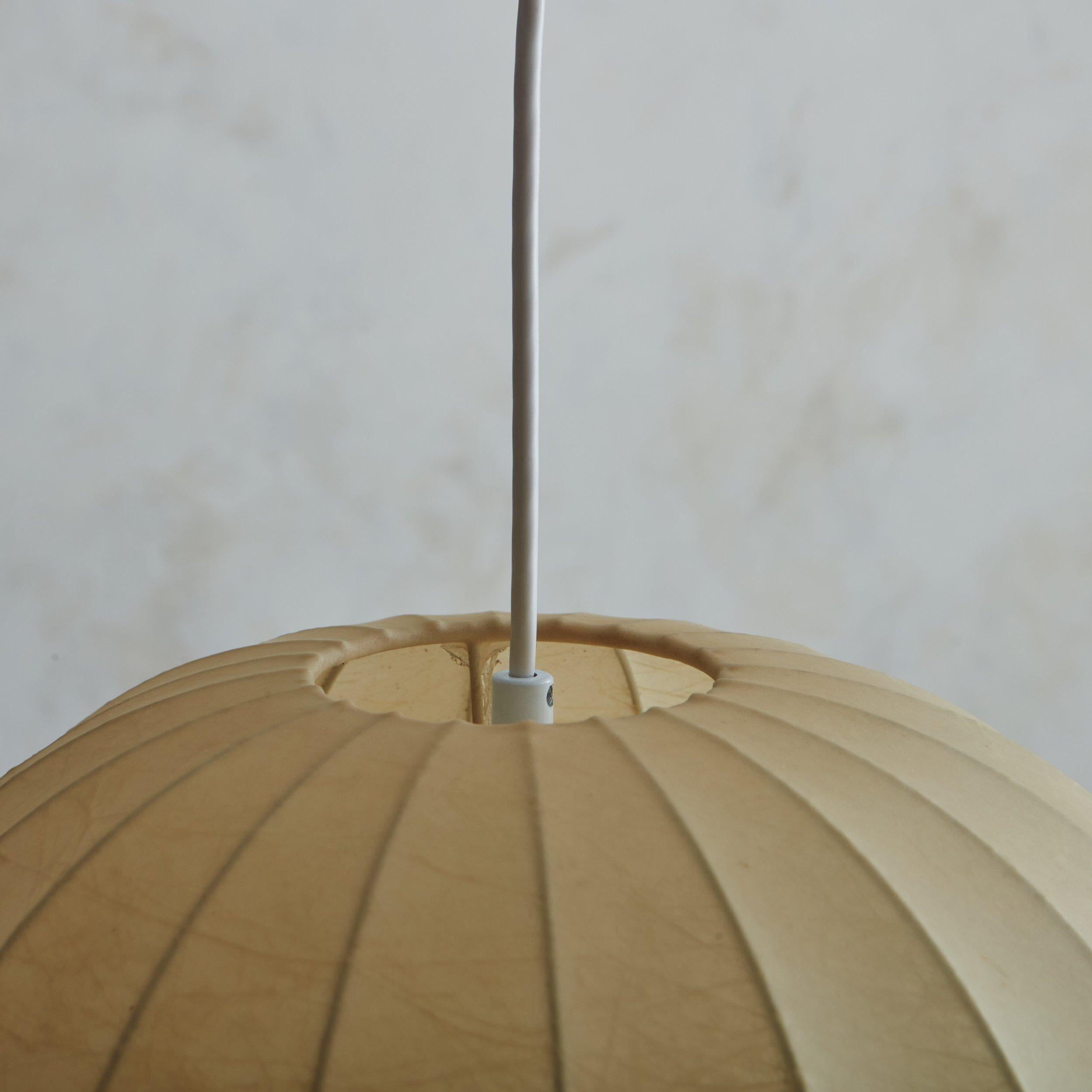 Italian Resin Cocoon Globe Pendant Light, Italy 20th Century