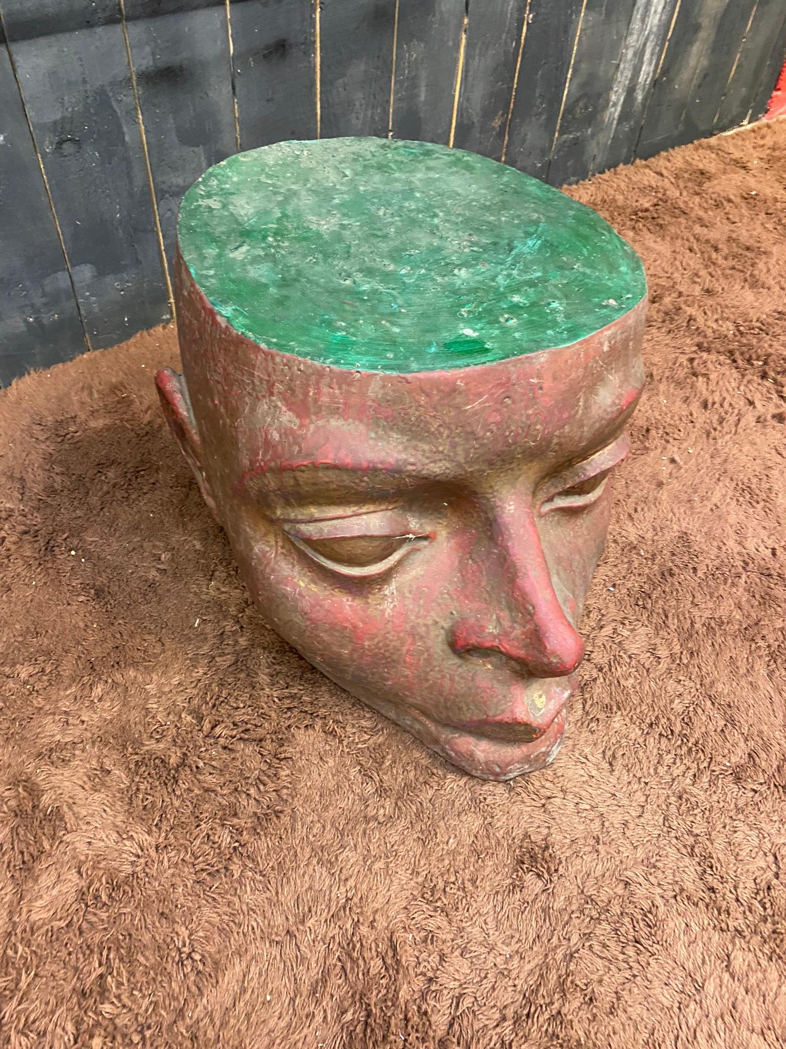Base de table basse en résine, vers 1970/1980 - Perte de verre Bon état - En vente à Mouscron, WHT