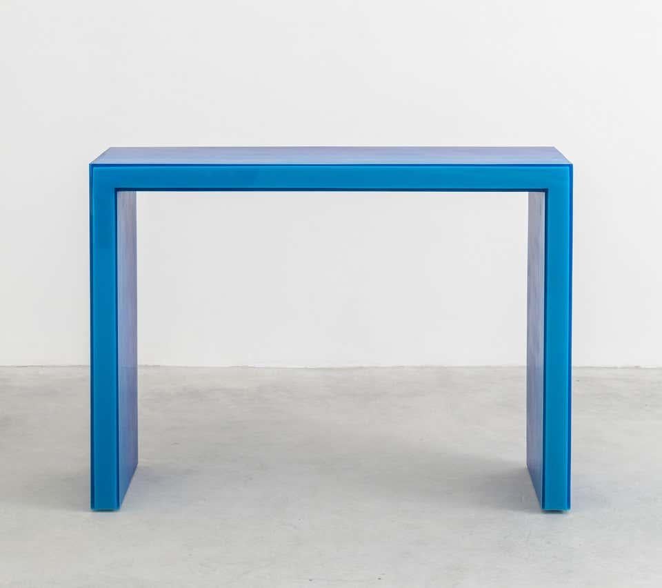 American Resin Console/Console Table in Blue by Facture Studio, REP by Tuleste Factory For Sale