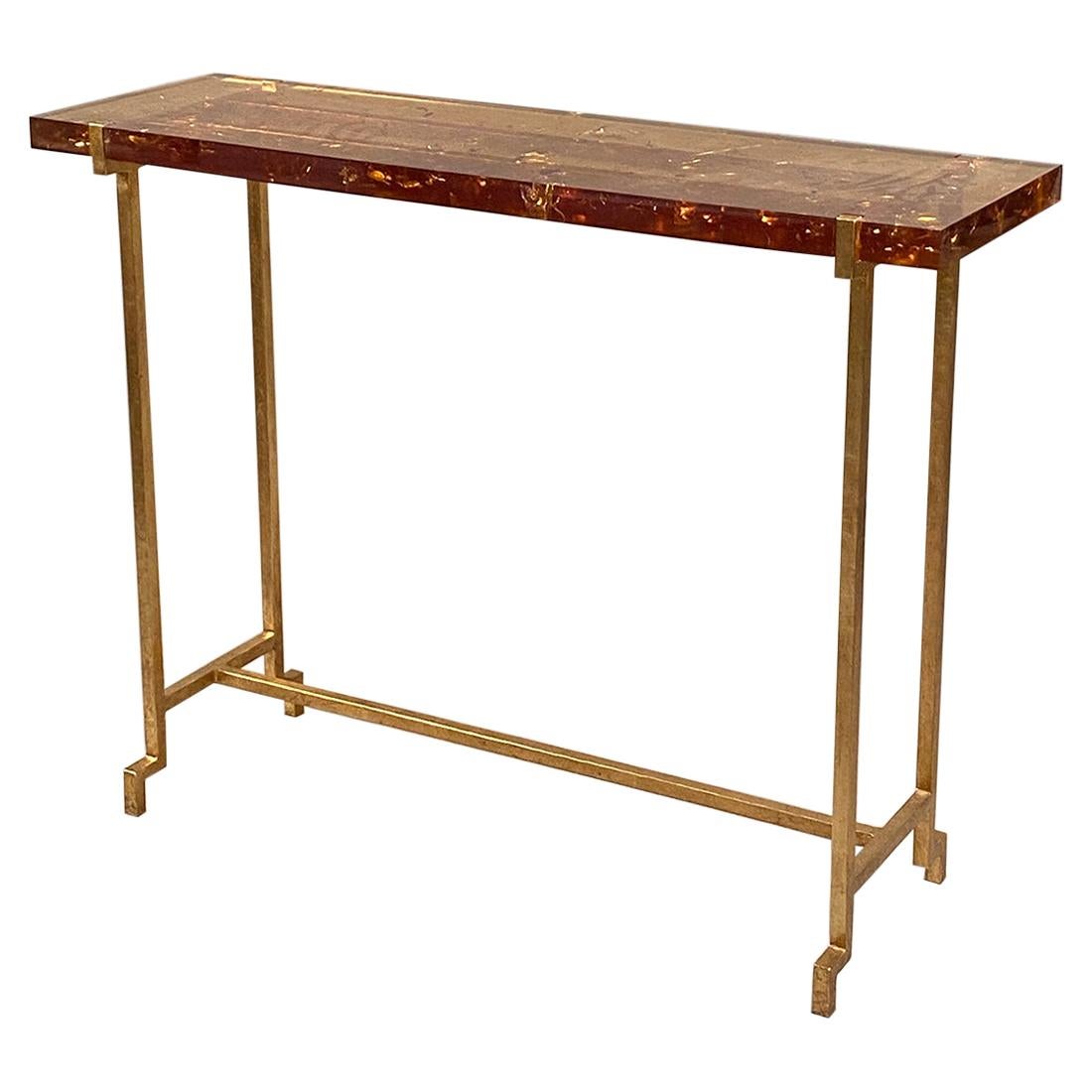 Pair of Pierre Gueridon Resin Consoles at 1stDibs