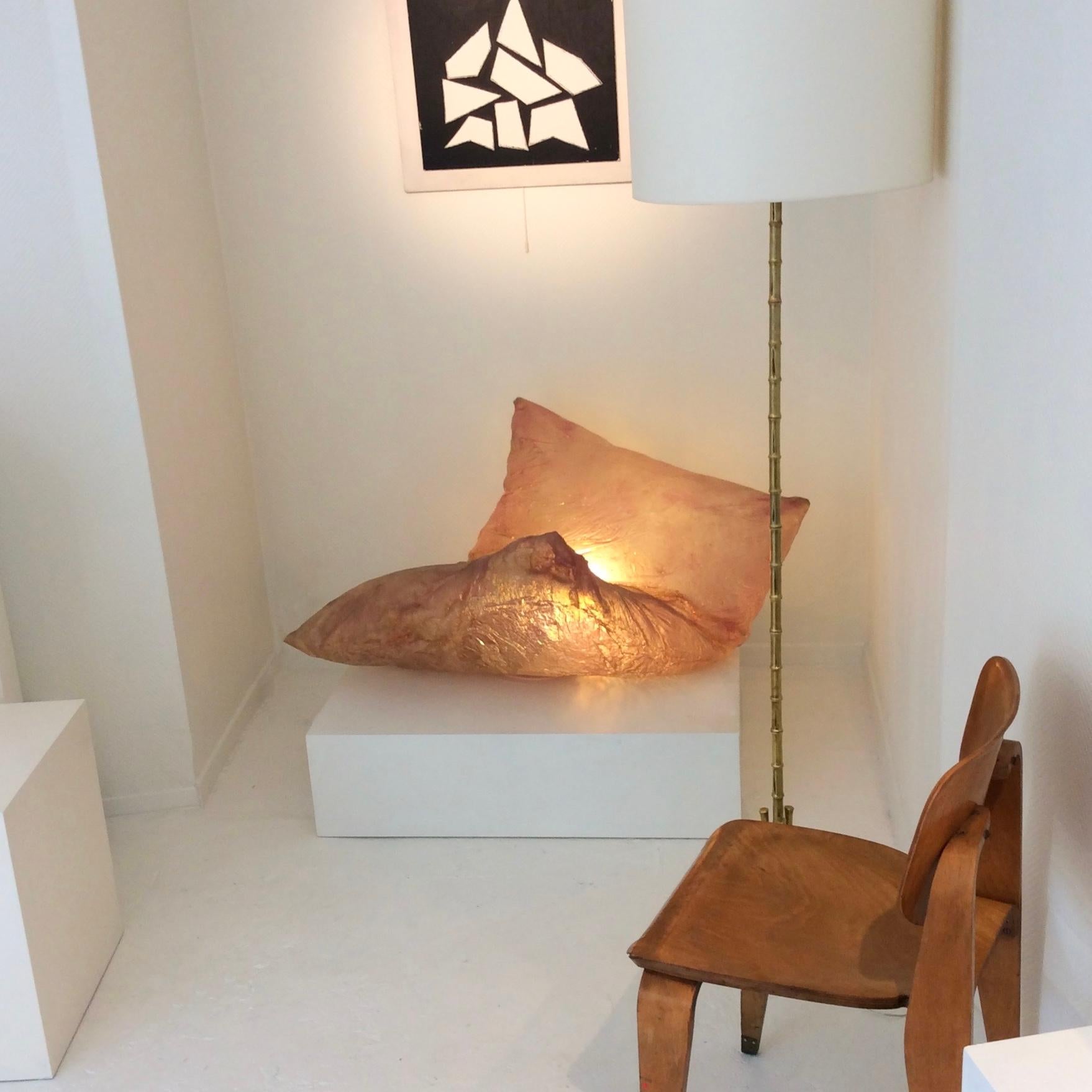 Late 20th Century Resin Cushion Floor Lamp-Sculpture by Hajime Goto, 1979, Japan