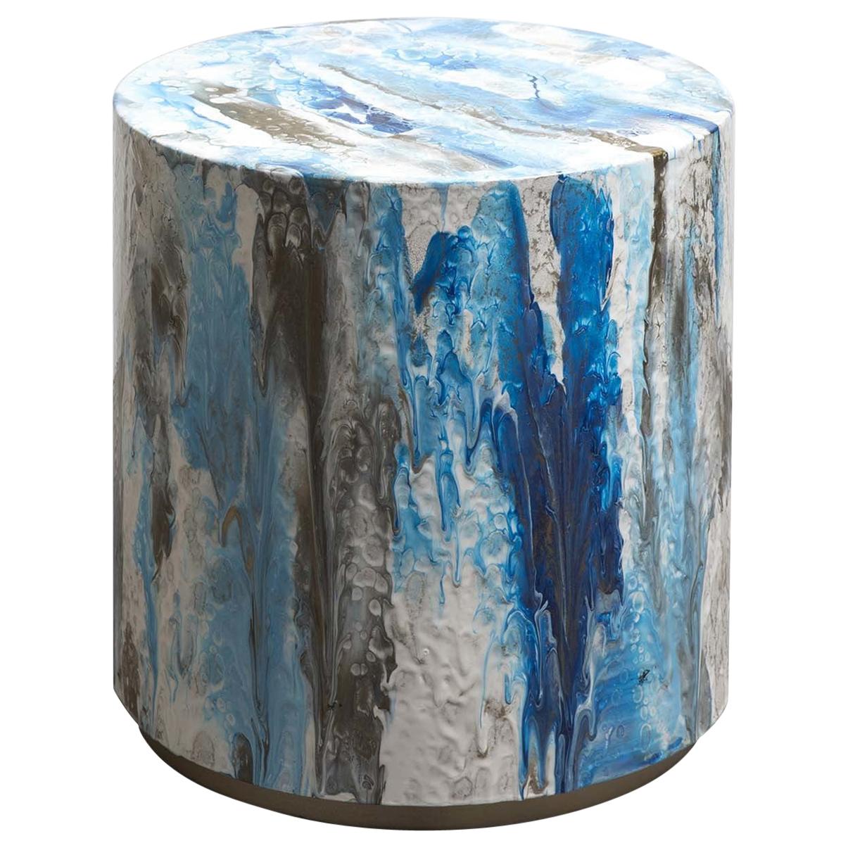 Resin Drip Side Table #3