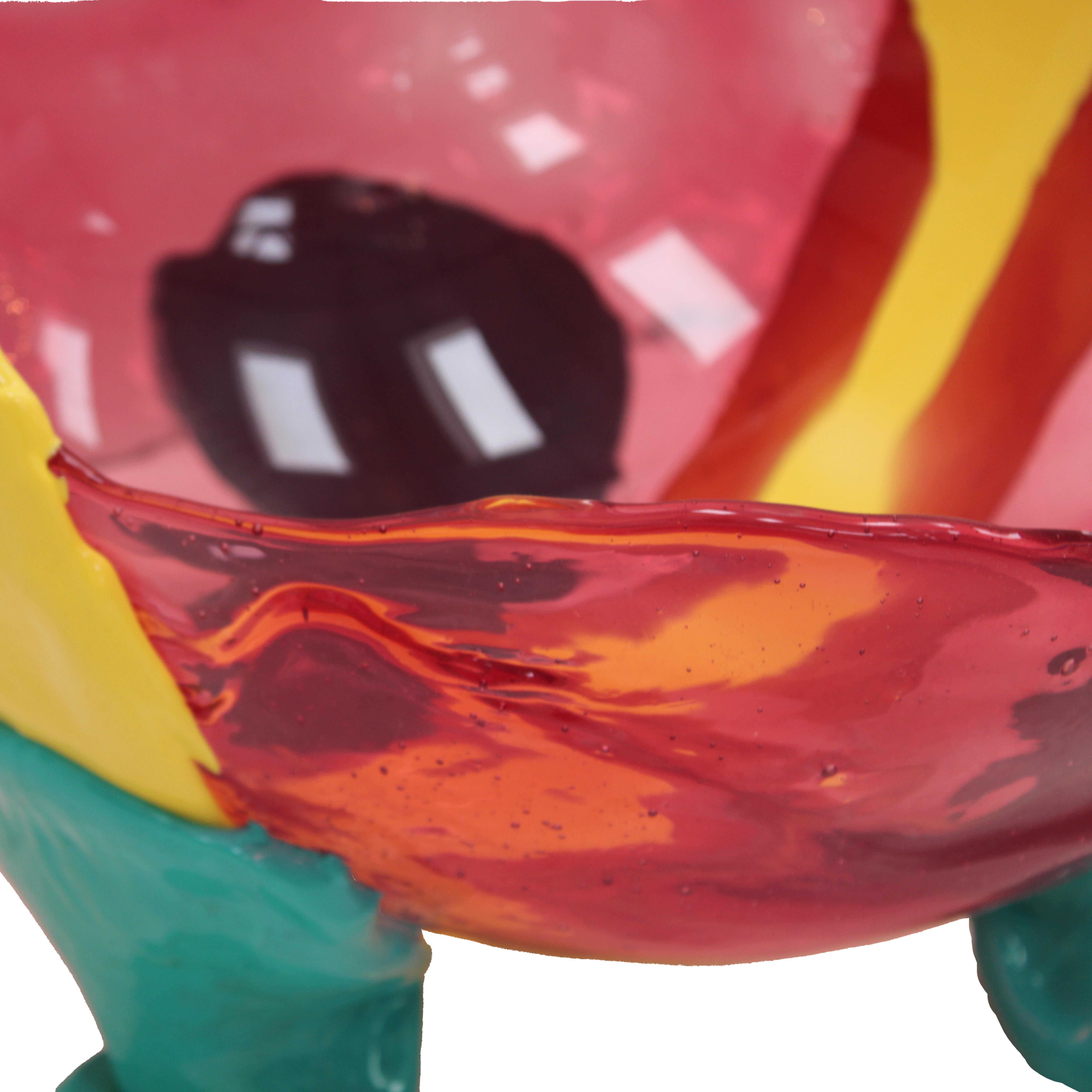 Obstschale aus Harz von Gaetano Pesce Fish Collection Einzigartiges farbenfrohes modernes Design. im Angebot 1