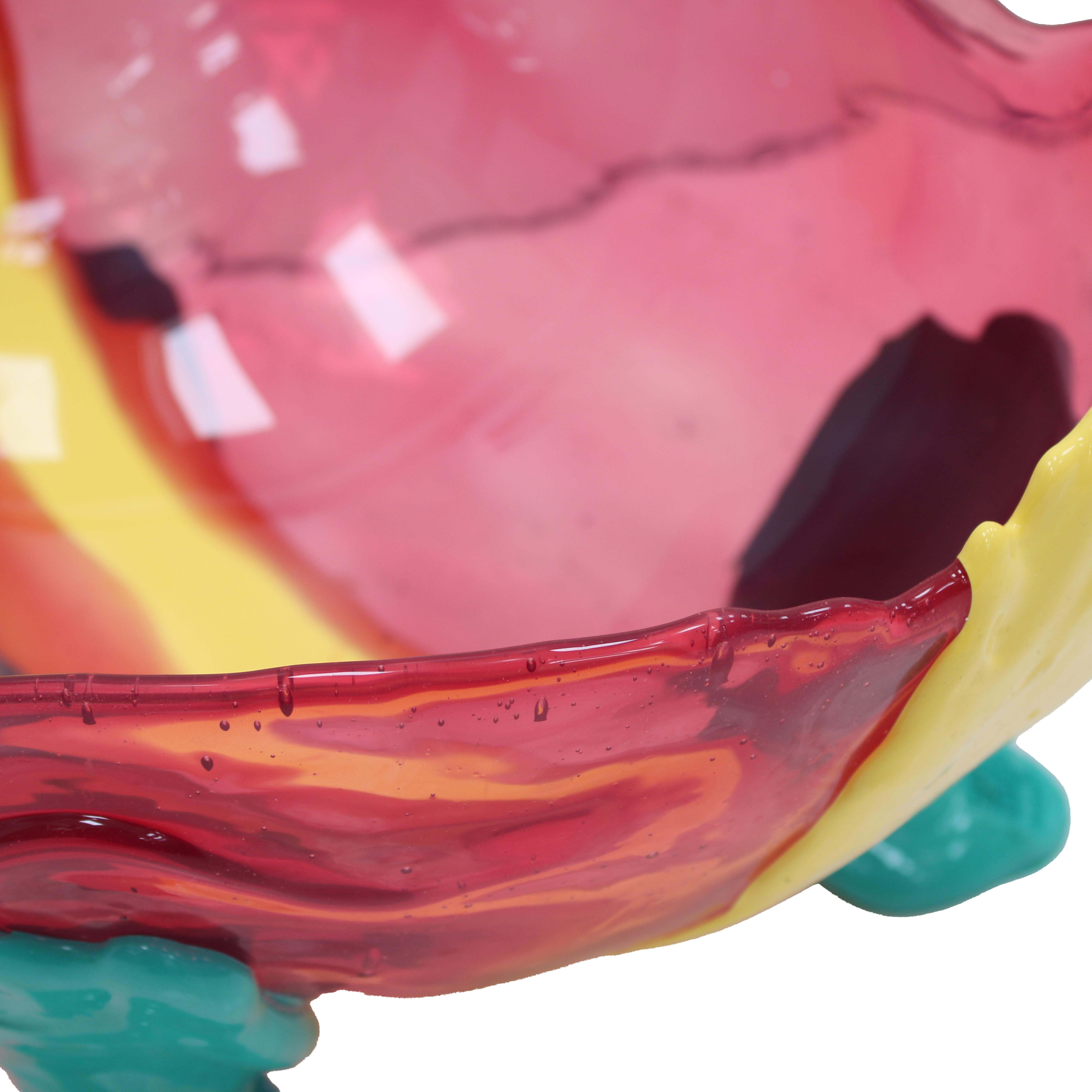 Obstschale aus Harz von Gaetano Pesce Fish Collection Einzigartiges farbenfrohes modernes Design. im Angebot 2
