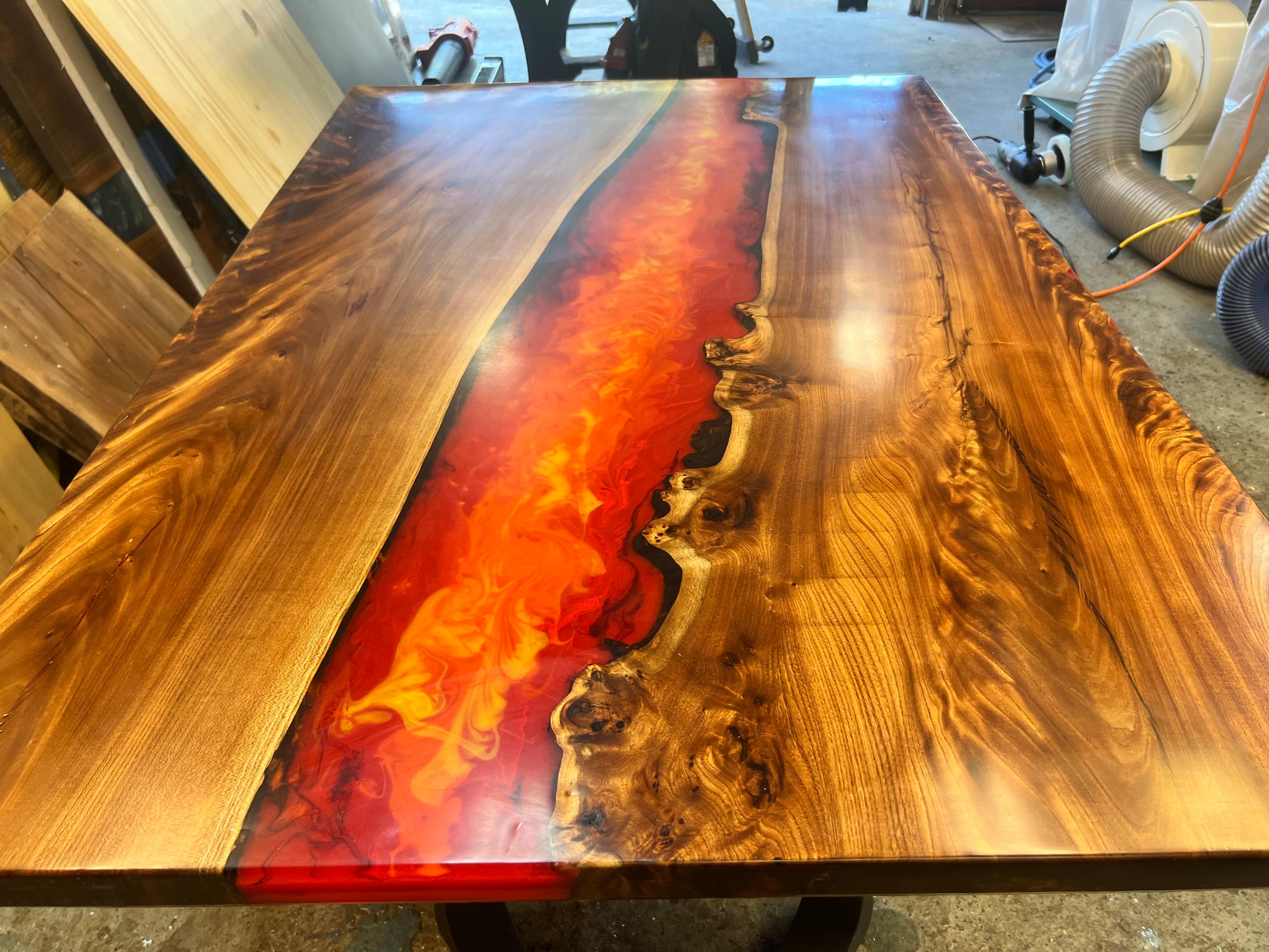 lava resin table
