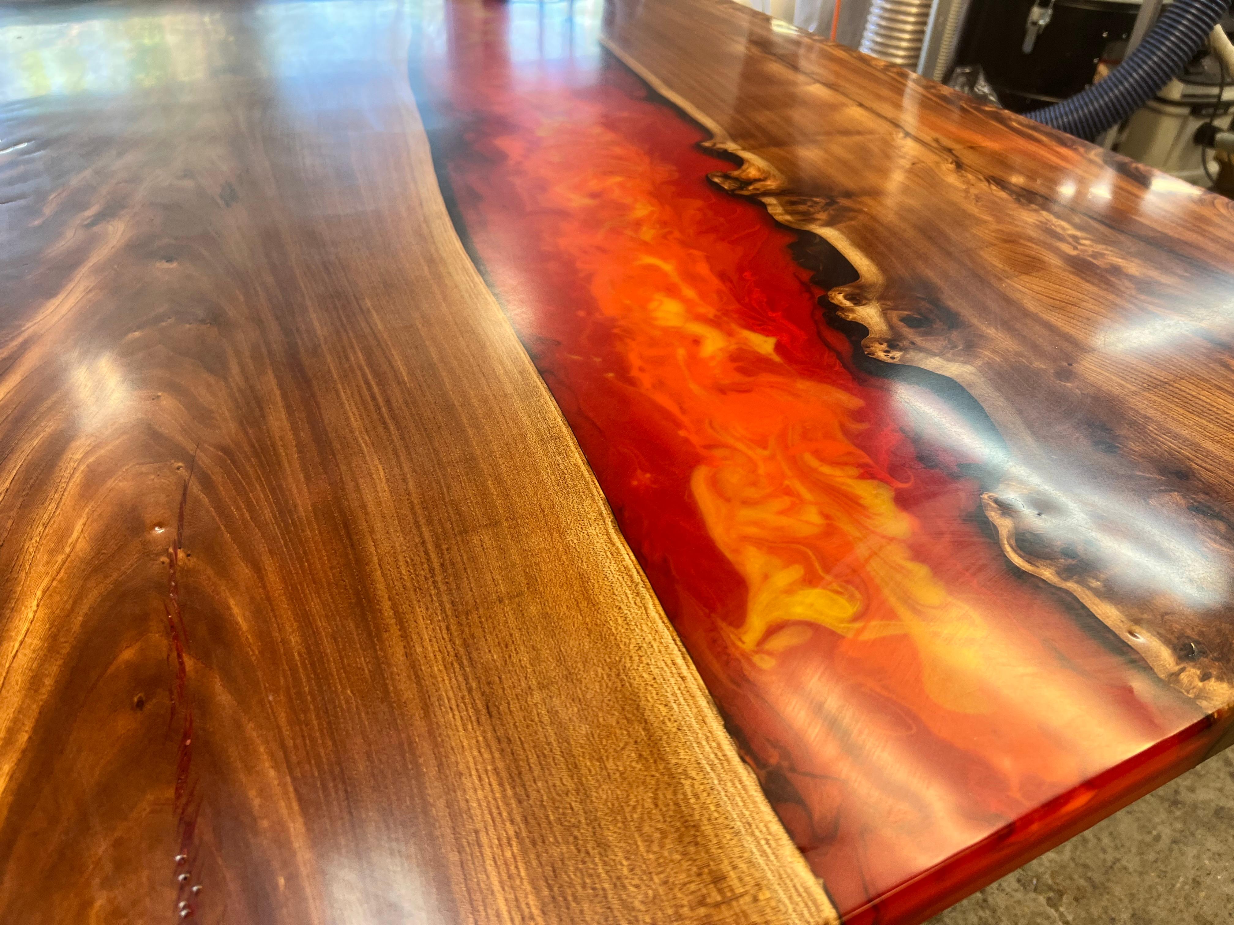 lava resin table