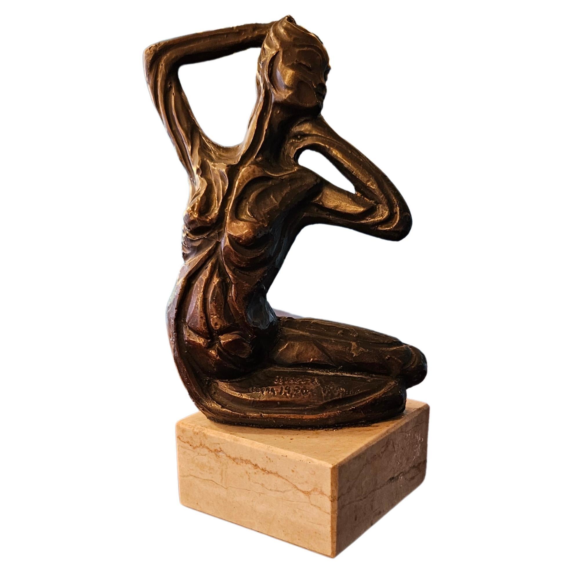 Resin Nude Sculpture by Nicola Sebastio For Sale