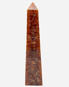Resin obelisk with inclusions by Pierre Giraudon, Paris, France, circa 1970
