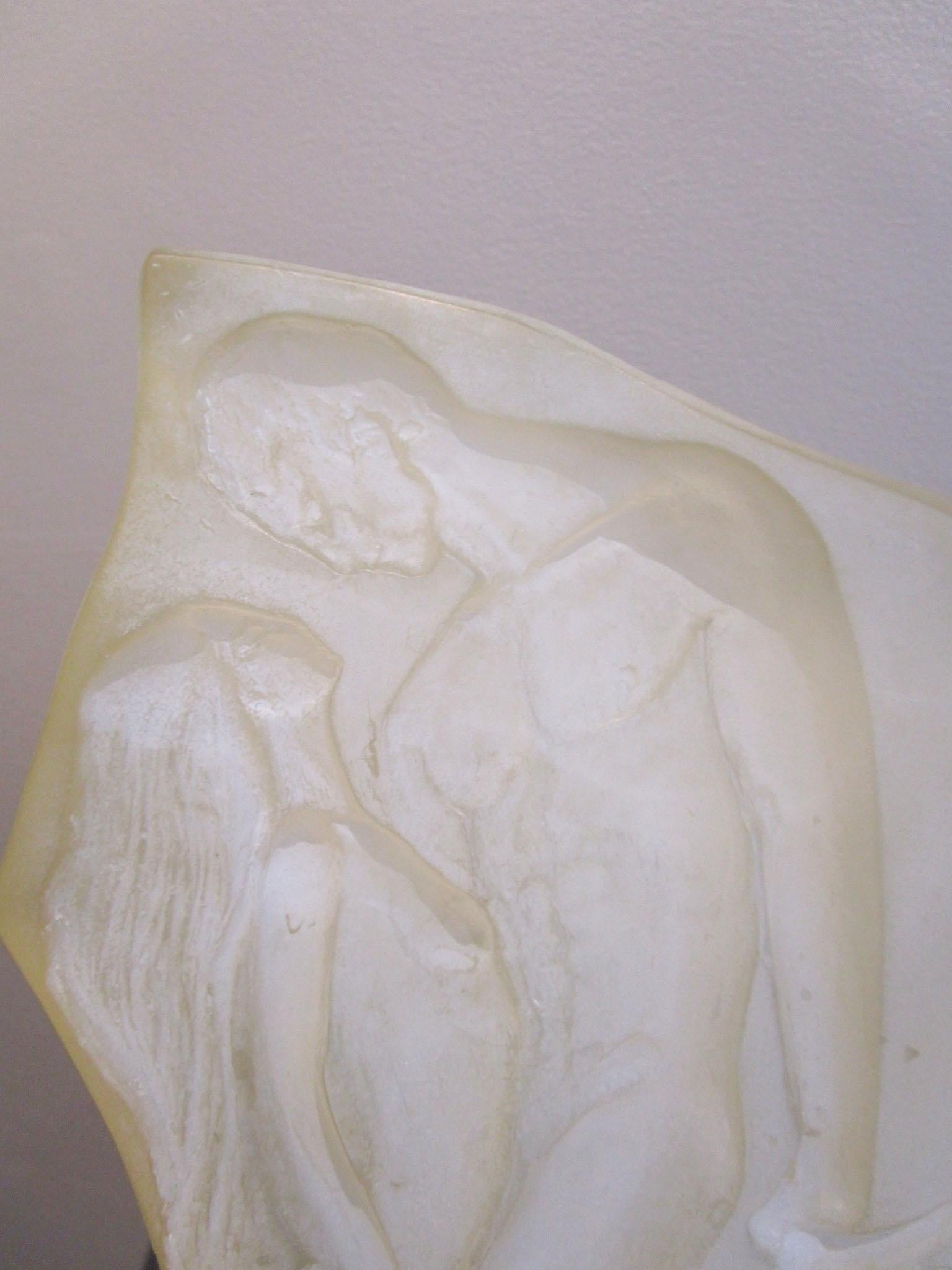 Resin Relief Sculpture by David Fisher for Austin Prod In Good Condition In Pasadena, CA