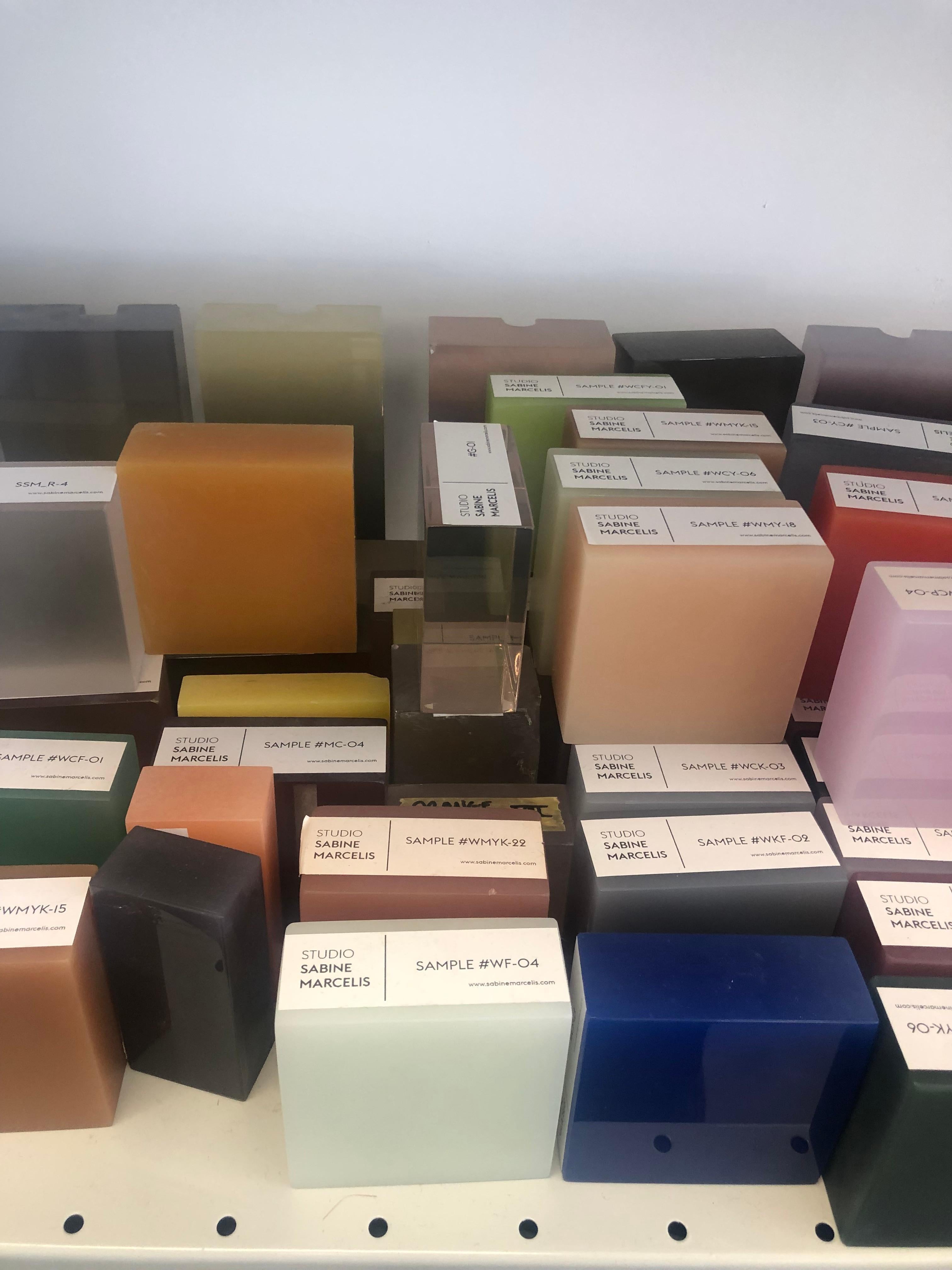 Muestra de resina para la serie de caramelos y jabones de Sabine Marcelis 1