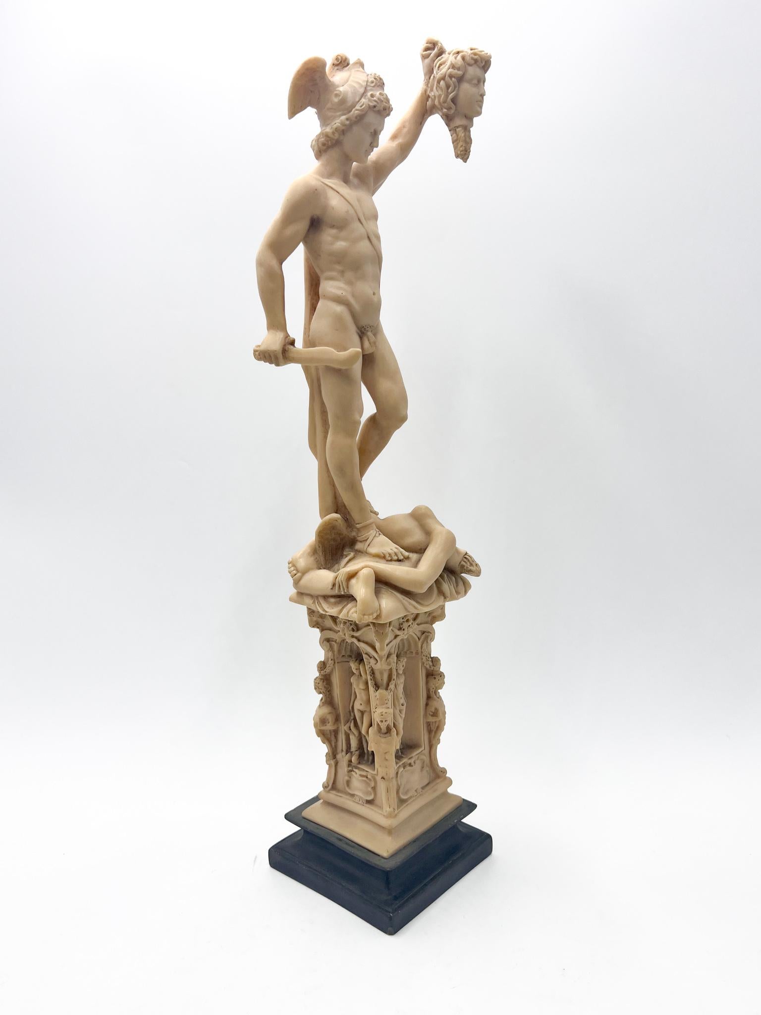 Neoclassical Resin Sculpture Depicting Perseus from the 50s