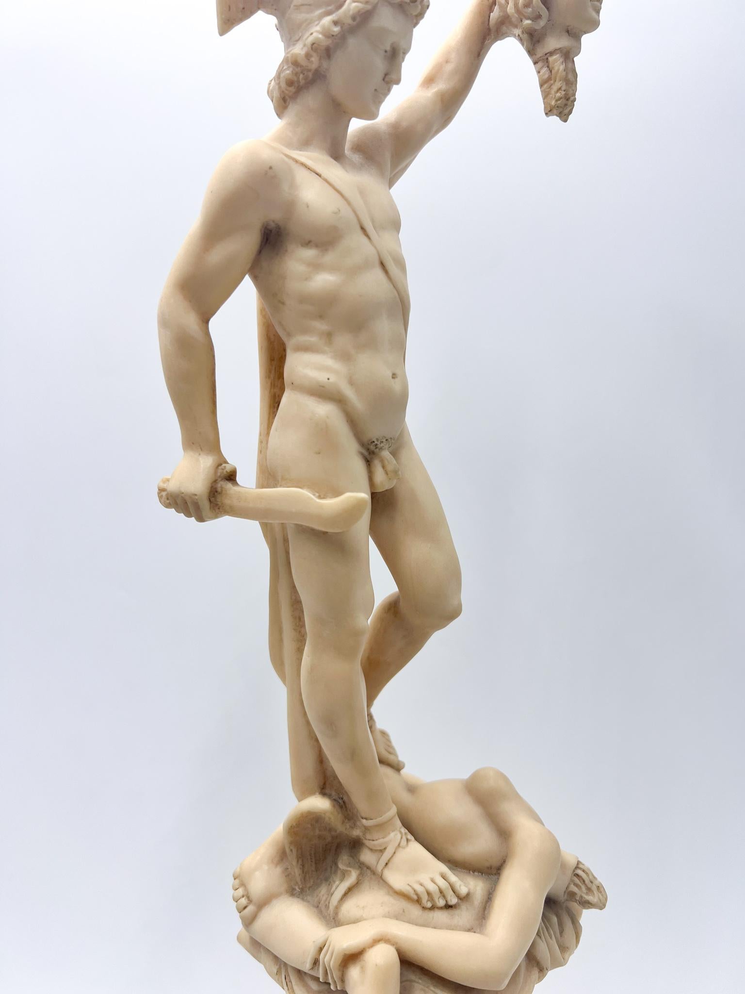 Italian Resin Sculpture Depicting Perseus from the 50s