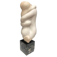 Resin Sculpture of an Embracing Couple/