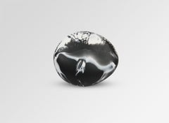 Resin Stone Ring in Black Marble
