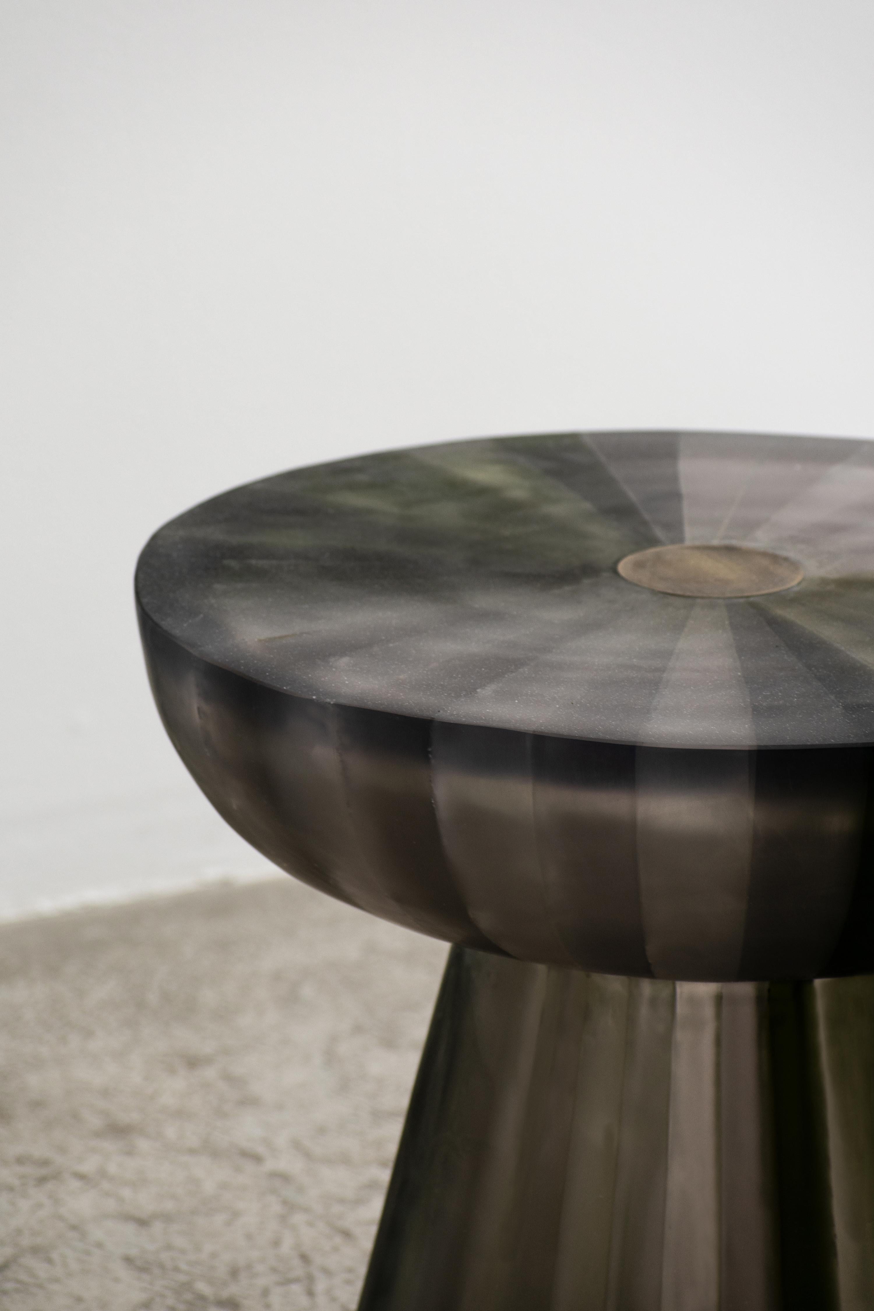 Resin stool
This family of furniture pieces is a collaboration between designers Ezequiel Farca + Cristina Grappin and Moises Hernandez. The idea behind this proposal is a chromatic experimentation with hues of resin, a material that for its