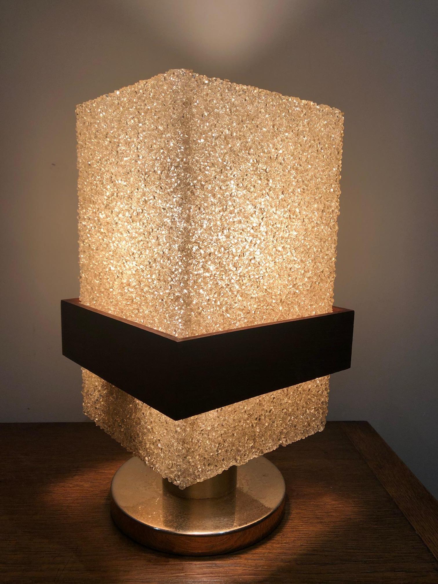 French Resin Table Lamp For Sale