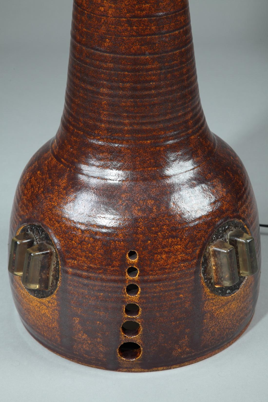 Resin Table Lamp from the Accolay Workshops, 1970s For Sale 4