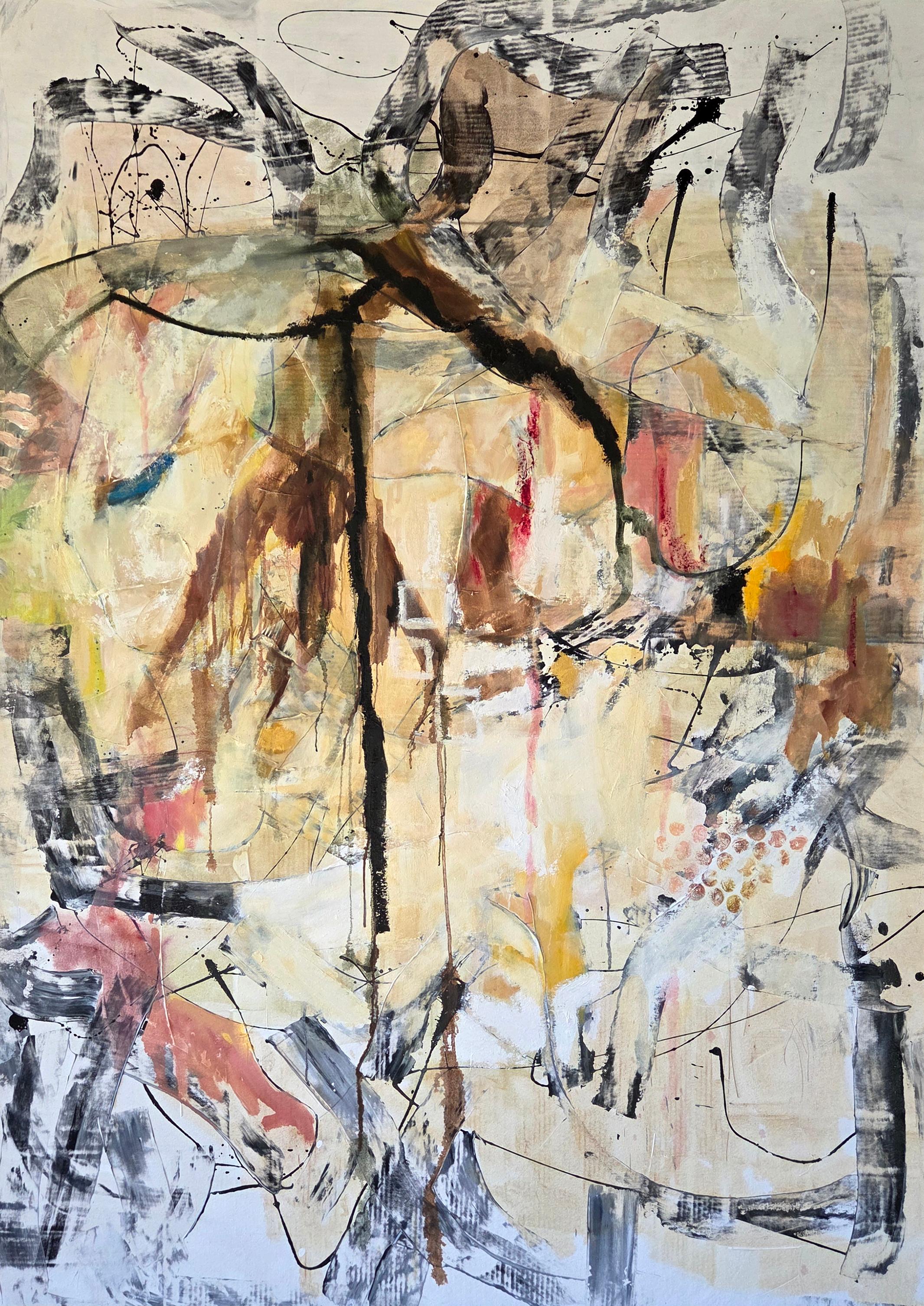 "Resistance " 2025 A Large Abstract Painting by Kathi Robinson-Frank