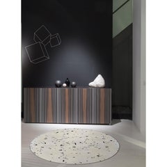 Tappeto Moderno Bianco Nero Resistente alle macchie by Deanna Comellini ø 400 cm