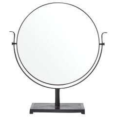 Resize Mirror in Steel Burned in Linseed Oil by Louise Liljencrantz, Sweden