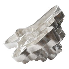 Resonate Decorative Object in Silver & Glazed Ceramic by Ain Choi