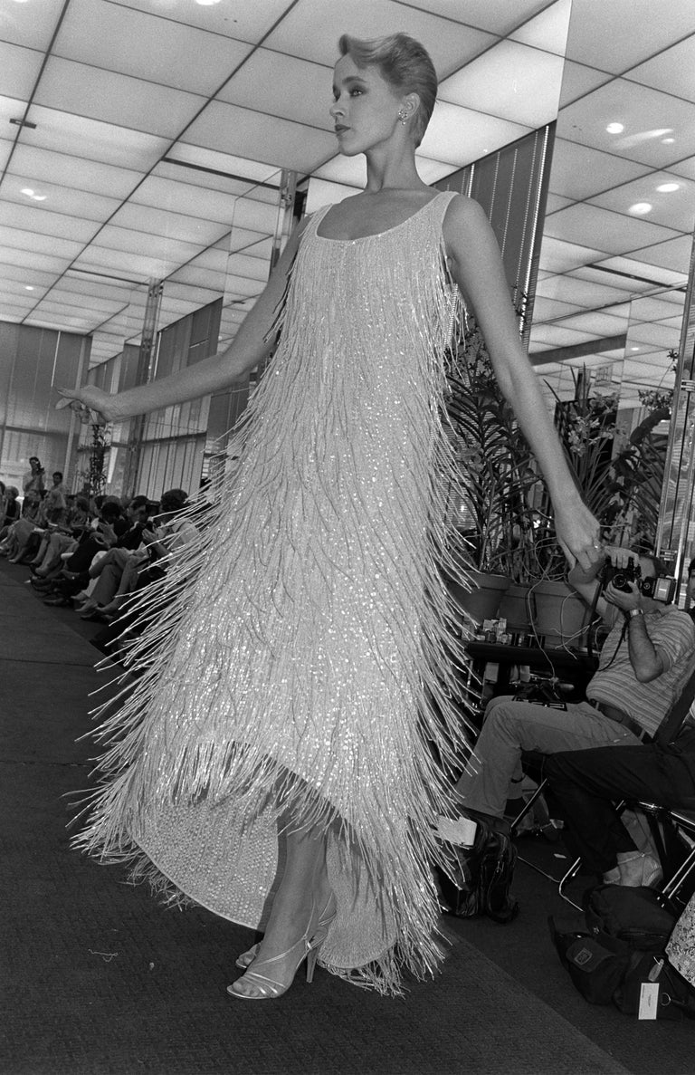 beaded rainbow dress Multicolor Beaded Fitted V-Neck Gown by Tiffany Designs 16225 28 / Rainbow Multi main image 0