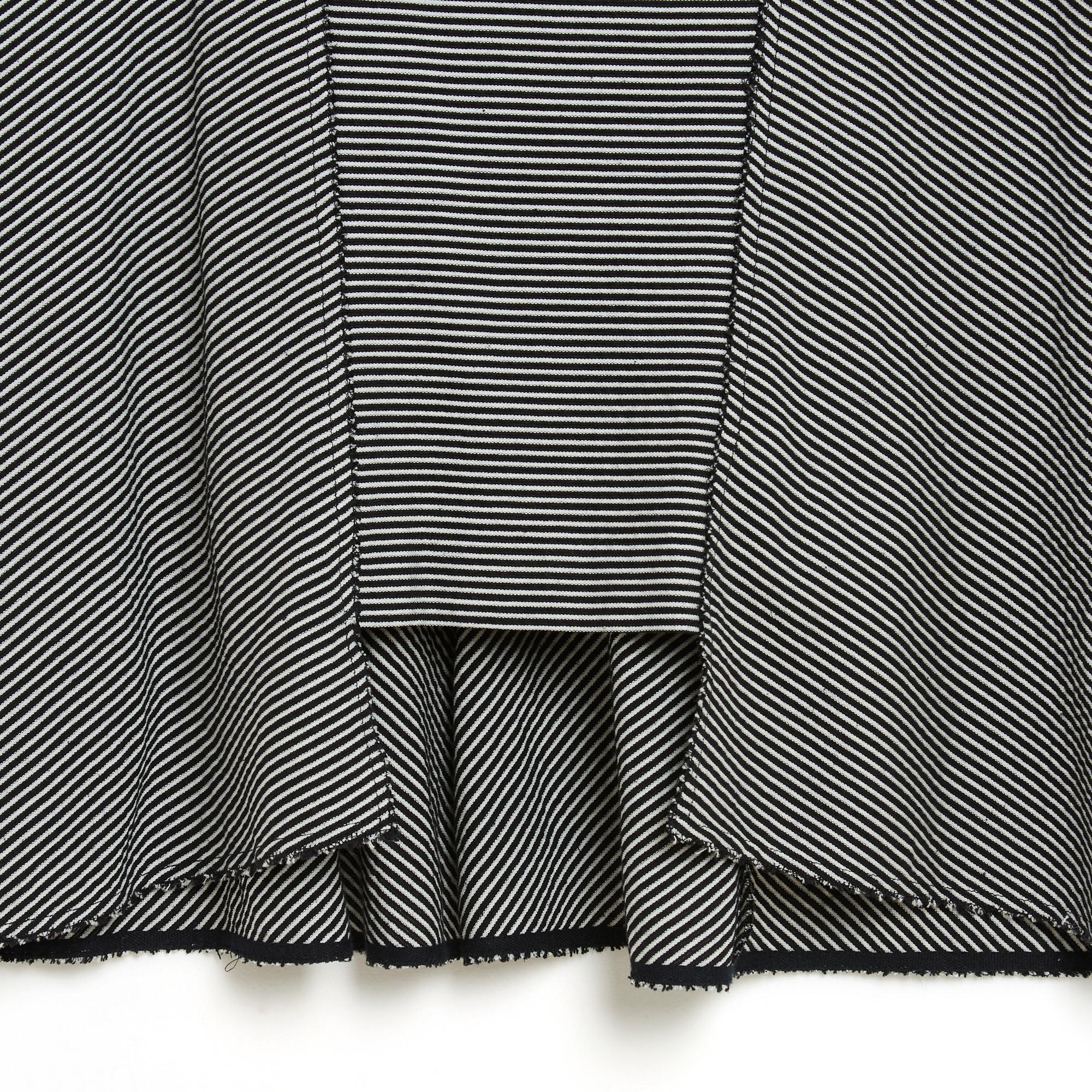 Roland Mouret - Robe grise et noire en coton et soie FR40, Resort 2006 en vente 1
