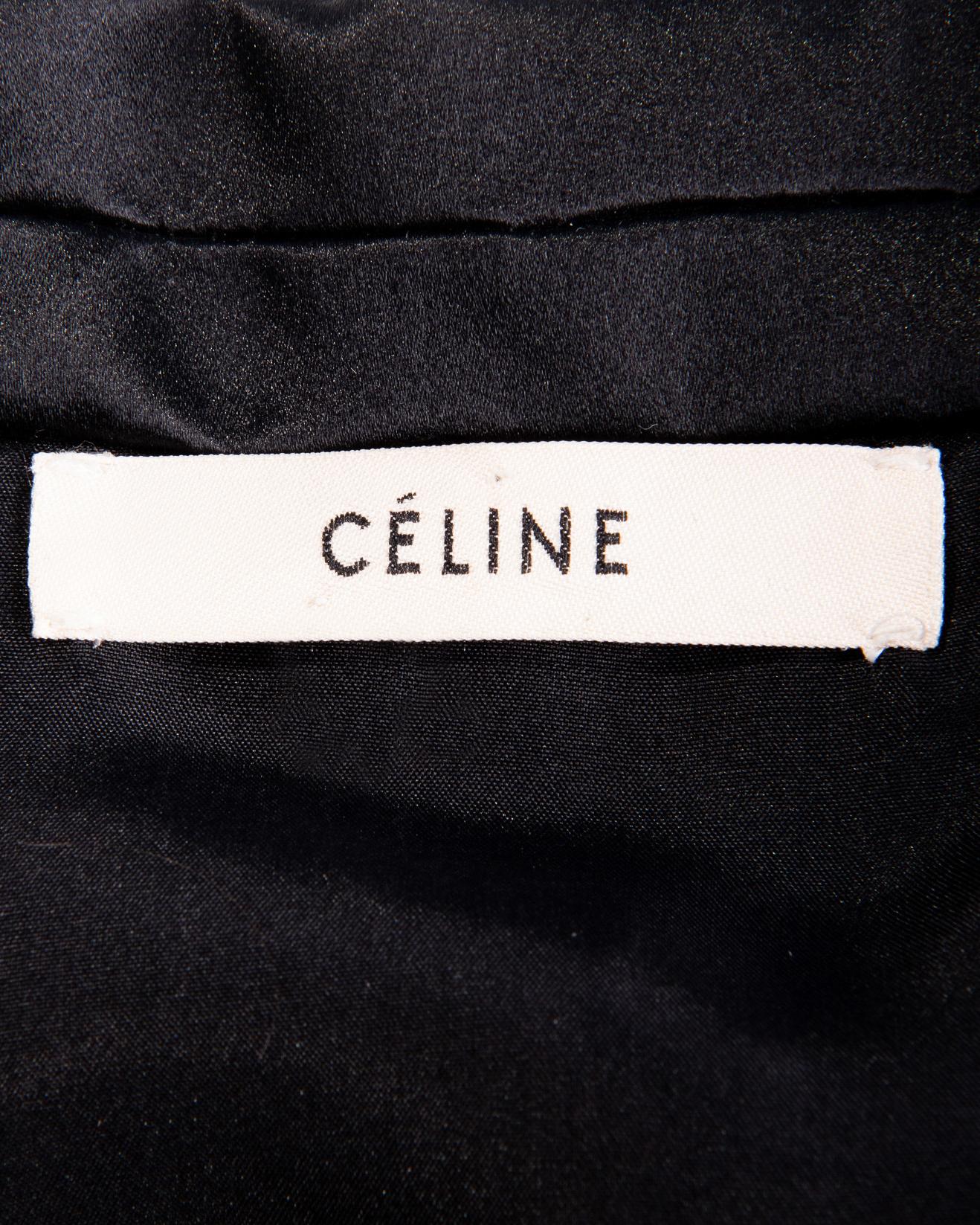 Women's Resort 2012 Old Celine by Phoebe Philo Black Tuxedo Jumpsuit