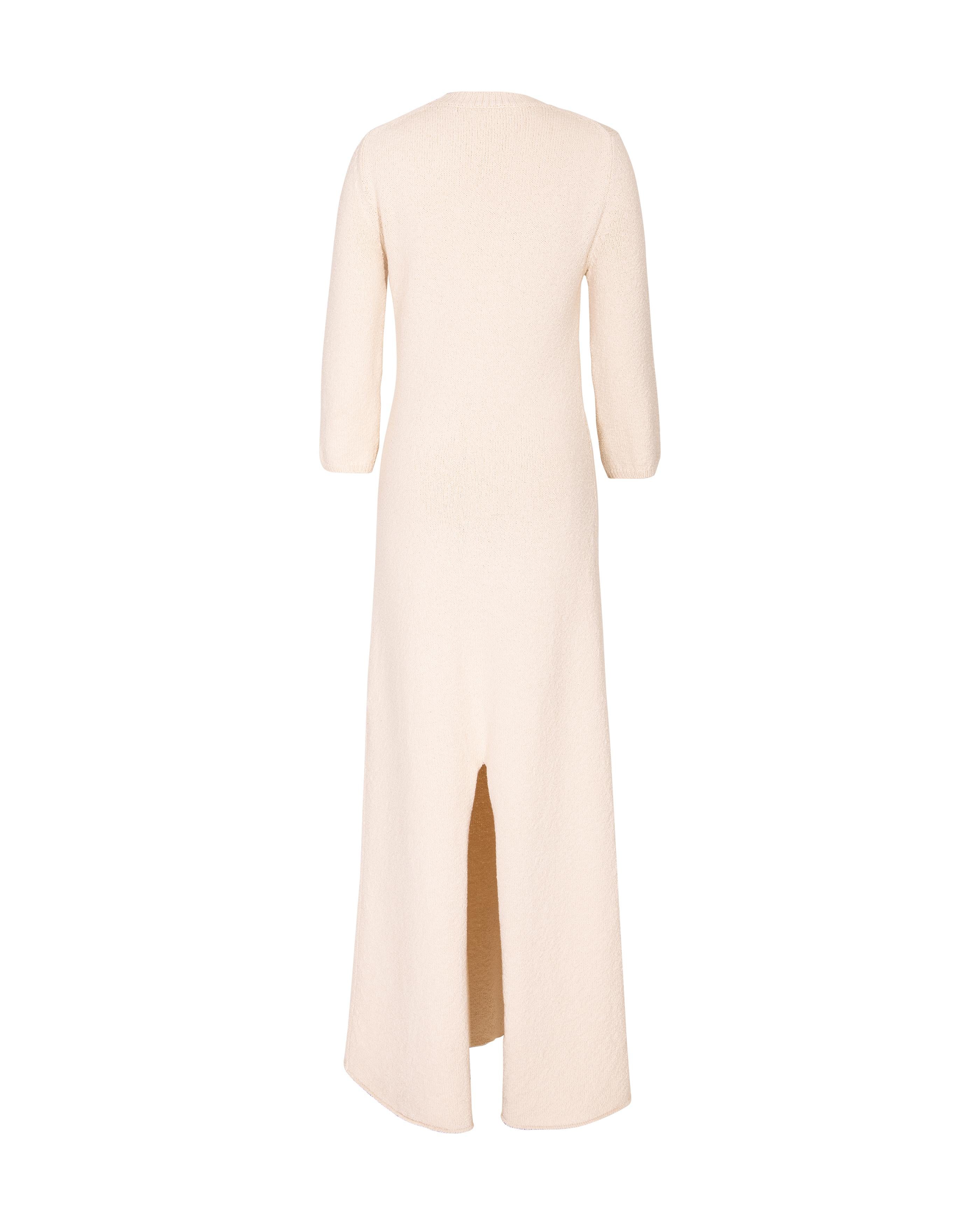 Women's Resort 2015 Céline by Phoebe Philo Scoop Neck Cream Knit Dress