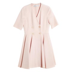 Resort 2016 Dior Light Pink Cashmere Flared Dress
